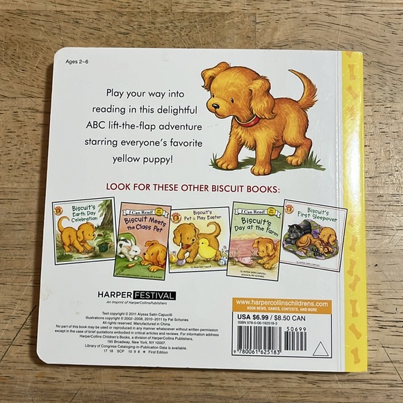 Biscuit's ABCs by Alyssa Satin Capucilli Board Book - Picture 2 of 3
